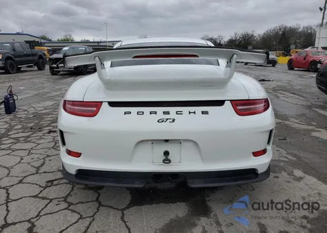 2014 Porsche 911 Gt3 z USA, uszkodzony, nr VIN WP0AC2A91ES183473